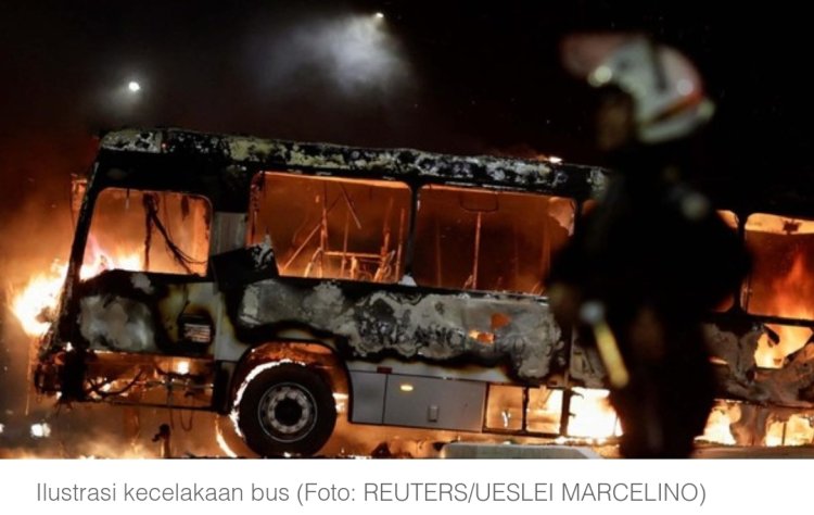 Bus Suporter di Brasil Kecelakaan, 7 Orang Tewas