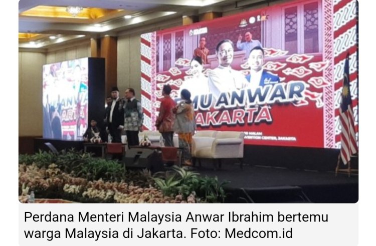 Anwar Ibrahim Bertemu Warga Malaysia di Jakarta
