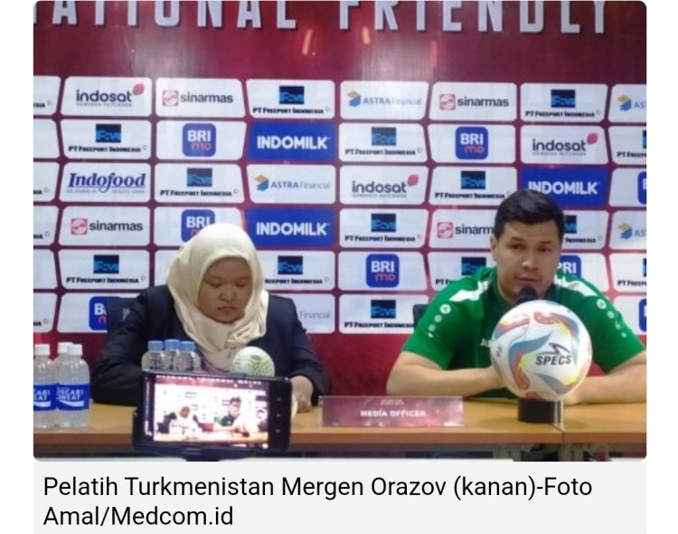 Pelatih Turkmenistan Akui Kesulitan Lawan Indonesia