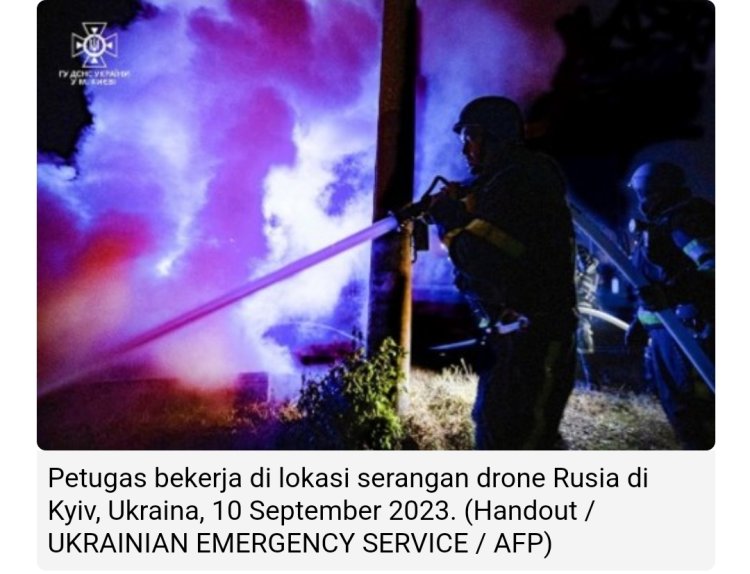 Drone Rusia Bertubi Tubi Serang Ukraina