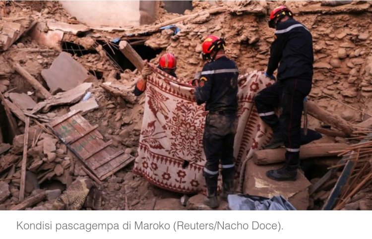 Korban Tewas Gempa Maroko Hampir 3.000 Orang