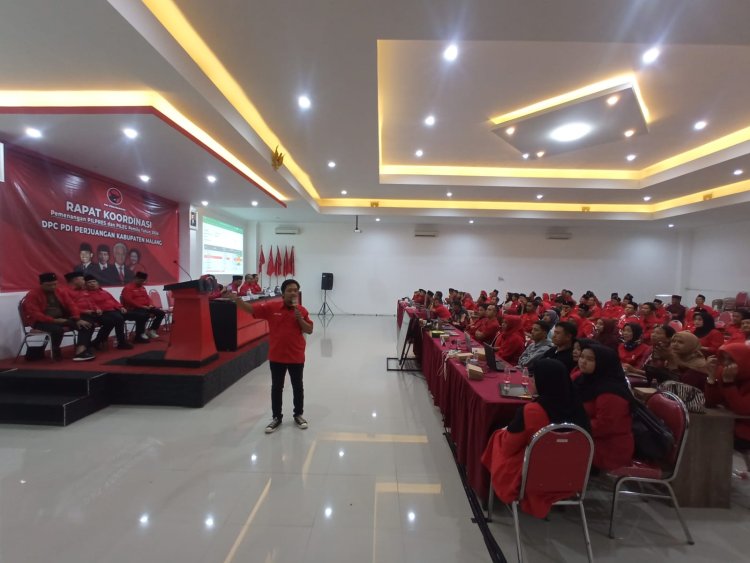 Rakor Bersama Caleg, PDIP Kabupaten Malang Matangkan Strategi Pemenangan Pileg dan Pilpres 2024