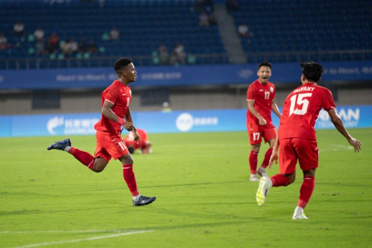 Debut Asian Games, Indonesia U-24 Gasak Kirgiztan 2-0 