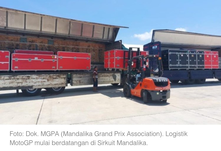 Logistik MotoGP Tiba di Mandalika
