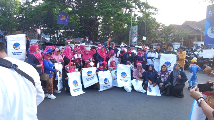 NasDem Kota Malang Siapkan Tim Penyapu Sampah di Acara Jalan Sehat Pasangan AMIN