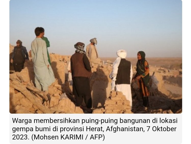 Gempa Afganistan Telan 2.000 Jiwa