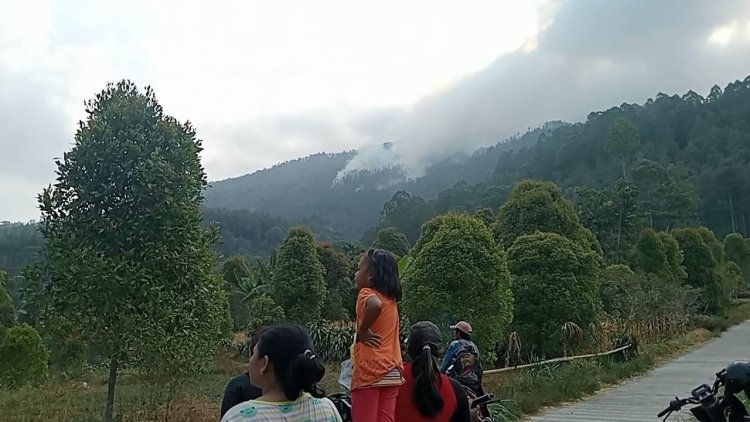 Karhutla di Gunung Lawu Mereda, Heli Water Bombing Dihentikan
