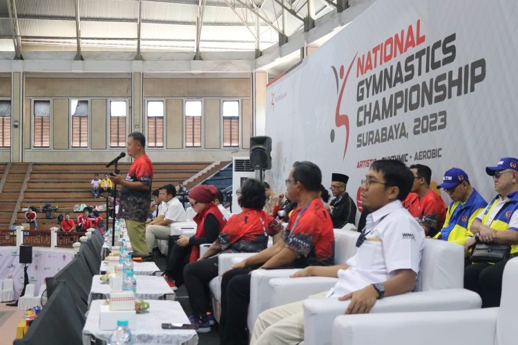 PT Pegadaian Kanwil XII Surabaya Kenalkan Investasi Emas Kepada Atlet Senam National Gymnastics Championship Surabaya 2023