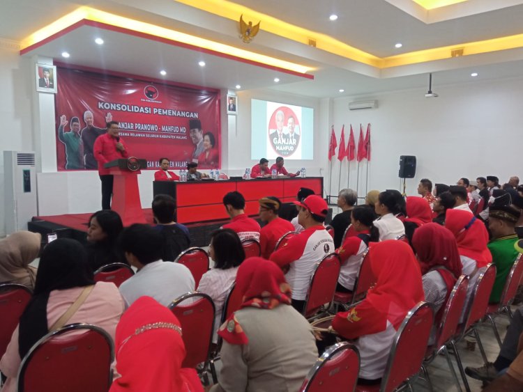 Satukan Organ Relawan, DPC PDI Perjuangan Kabupaten Malang Siap Menangkan Ganjar-Mahfud