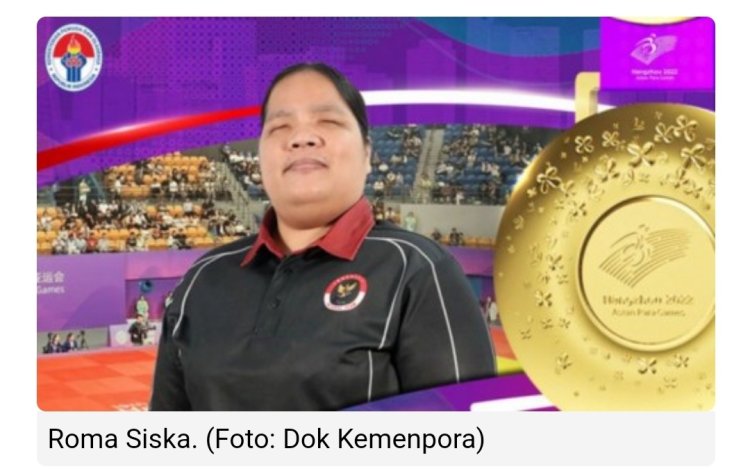 Atlet Blind-Judo Roma Siska Tampubolon Raih Medali Emas di Asian Para Games