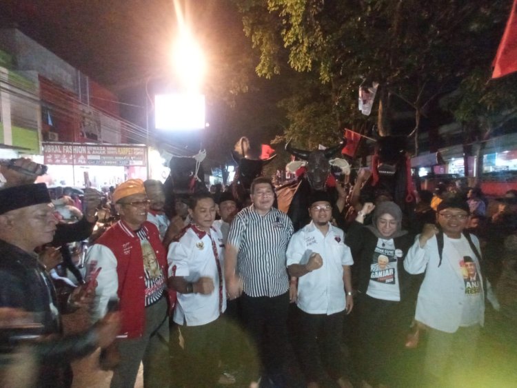 Puluhan Bantengan Meriahkan Launching Posko Pemenangan Ganjar-Mahfud di Malang