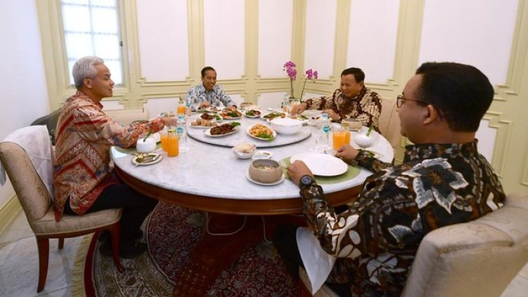 Makan Siang Jokowi dengan 3 Capres Untuk Tepis Serangan soal Tak Netral, mampukah?