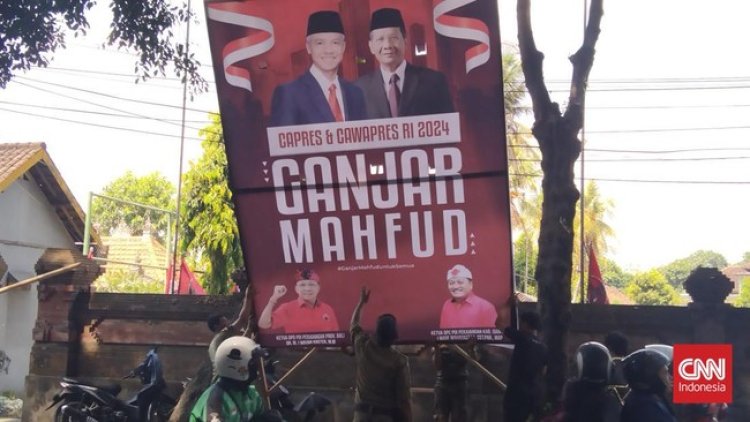 PDIP Bali Mengaku Sedih Melihat Baliho-Bendera Dicabut di Tempat Kunker Jokowi