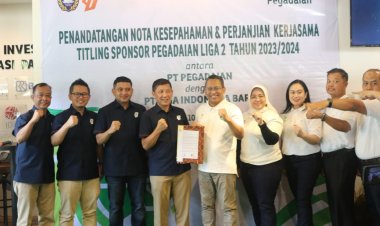 PT Pegadaian Jadi Sponsor Utama Kompetensi Sepakbola Liga 2 Indonesia Musim 2023/2024