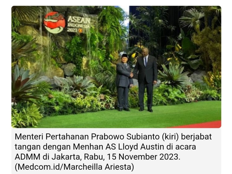 Prabowo Puji Keterlibatan AS untuk Memdoromg Perdamaian dan Stabilitas di Indo-Pasifik