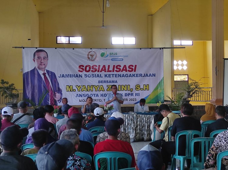 BPJS Ketenagakerjaan Mojokerto Bersama Komisi IX Sosialisasi Warga Bukan Penerima Upah