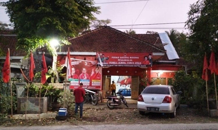 Kawal Pemilu Jurdil, PDIP Kabupaten Malang Dirikan Ratusan Posko Gotong Royong Secara Serentak