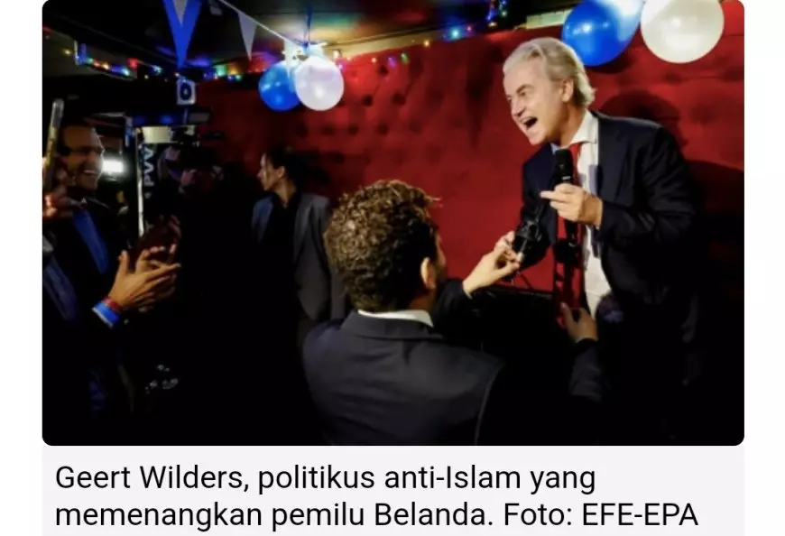 Muslim Belanda Khawatir Jika Geert Wilders Raih Jadi Perdana Menteri