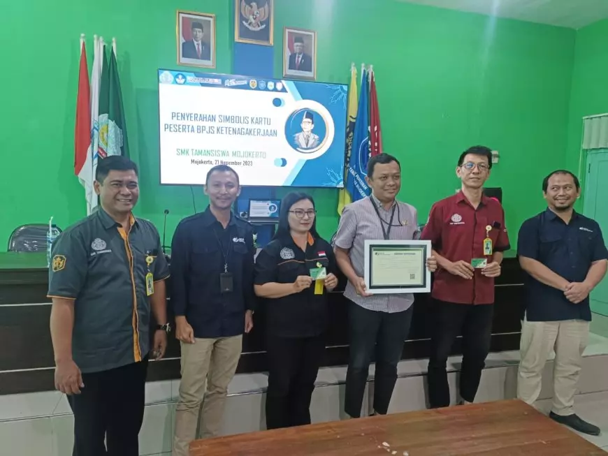 60 Guru di Yayasan Perguruan Taman Siswa Kota Mojokerto Terdaftar BPJS Ketenagakerjaan