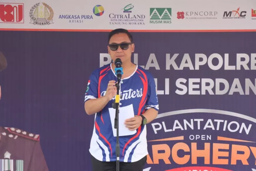 Kapolresta Deli Serdang Ingatkan Kompetitor Memanah Bersaing Sportif