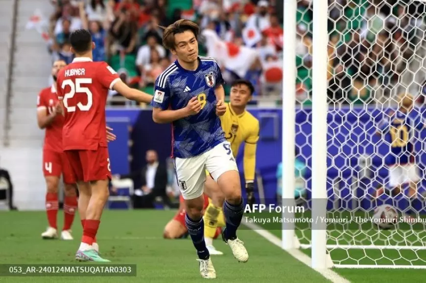 Hattrick Ayase Ueda Warnai Kemenangan 3-1 Jepang atas Indonesia