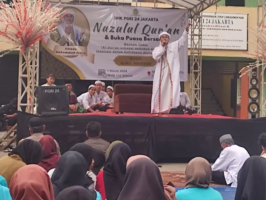 SMK PGRI 24 Jakarta Barat Gelar Peringatan Nuzulul Qur'an dan Buka Puasa Bersama