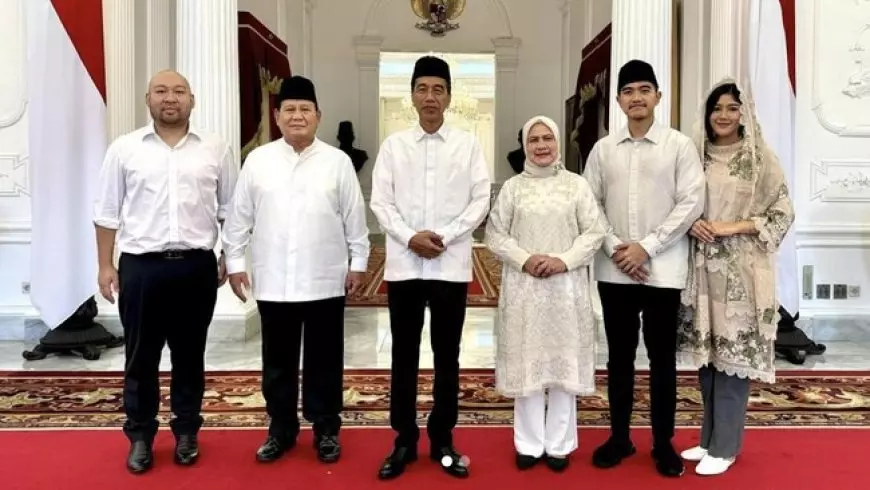 Prabowo dan Didit Silaturahmi Lebaran dengan Jokowi di Istana