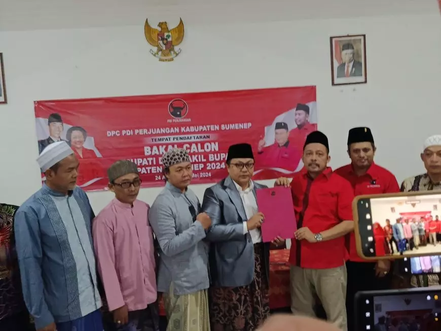 Ketua Bamusi Sumenep Daftar ke PDIP untuk Bacawabup Pilkada 2024