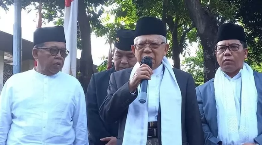 Wapres Ma'ruf Amin dan Istri Salat Idul Adha di Masjid Istiqlal Jakarta